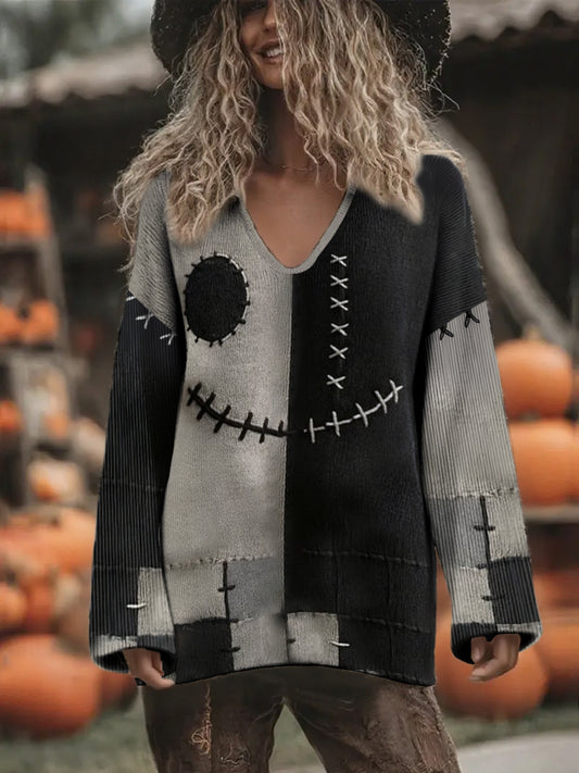 Halloween Funny Art Imprimé Tops pour femmes