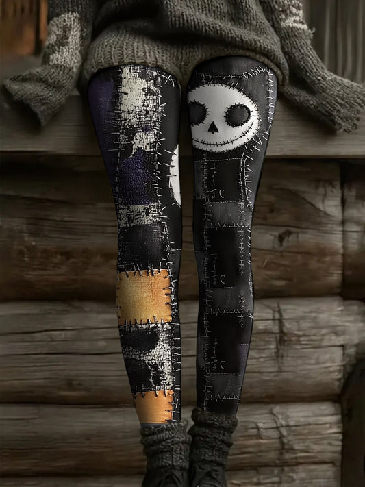 Femmes Halloween drôle Art imprimé Leggings