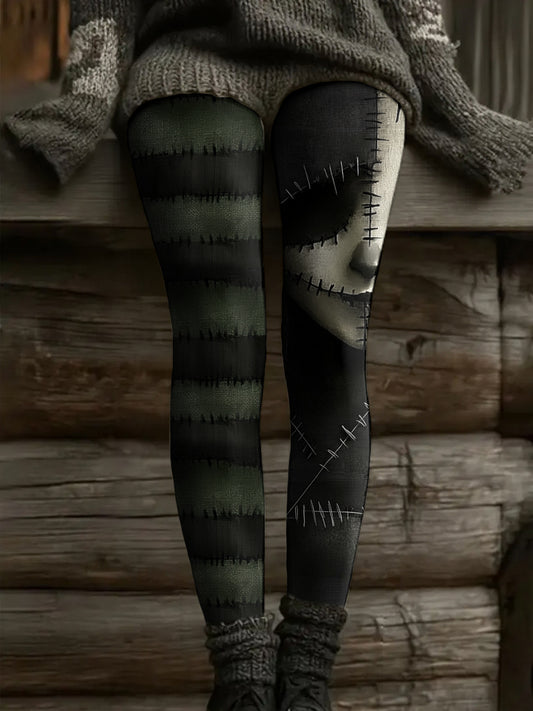 Femmes Halloween drôle Art imprimé Leggings