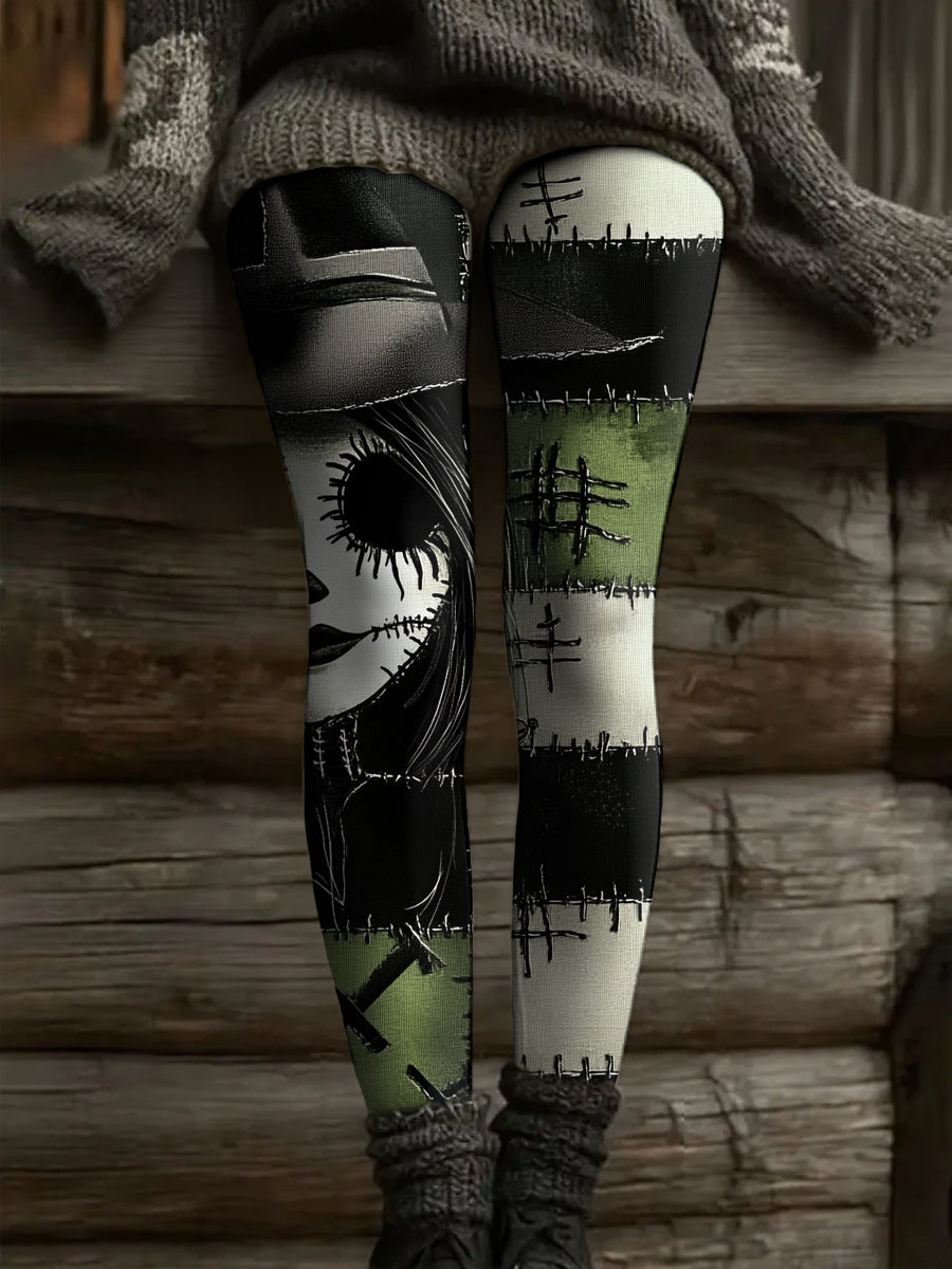 Femmes Halloween drôle Art imprimé Leggings