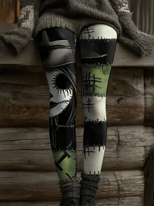 Femmes Halloween drôle Art imprimé Leggings
