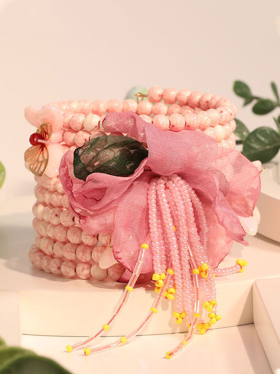 Bracelets roses Fille du cancer du sein