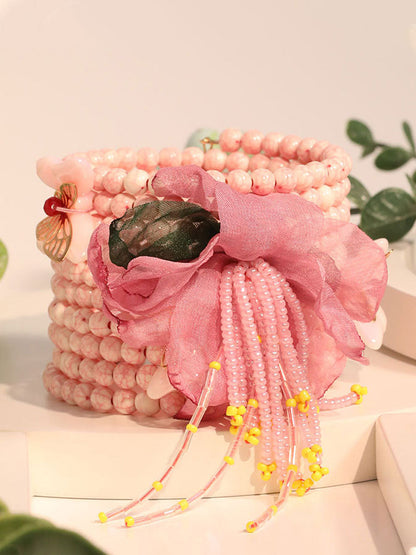 Bracelets roses Fille du cancer du sein