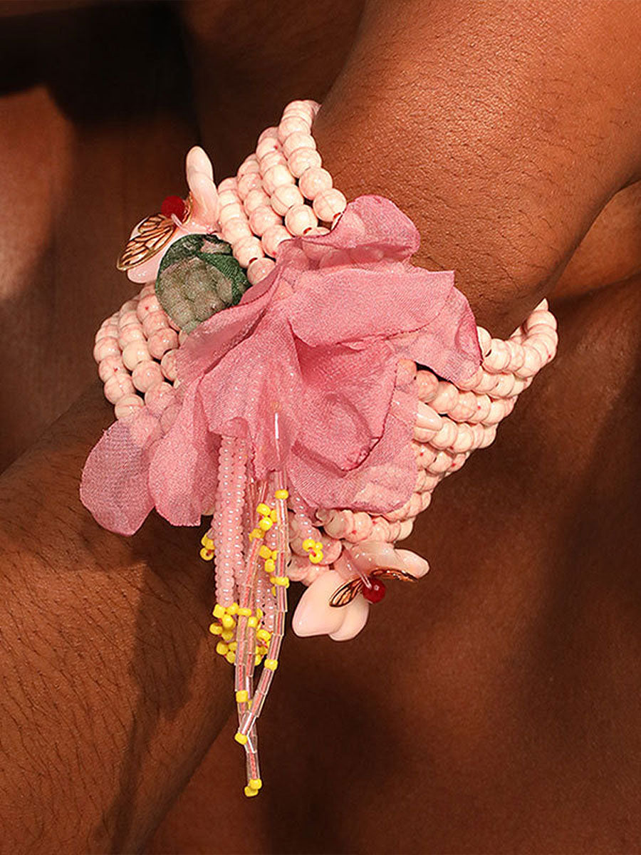 Bracelets roses Fille du cancer du sein