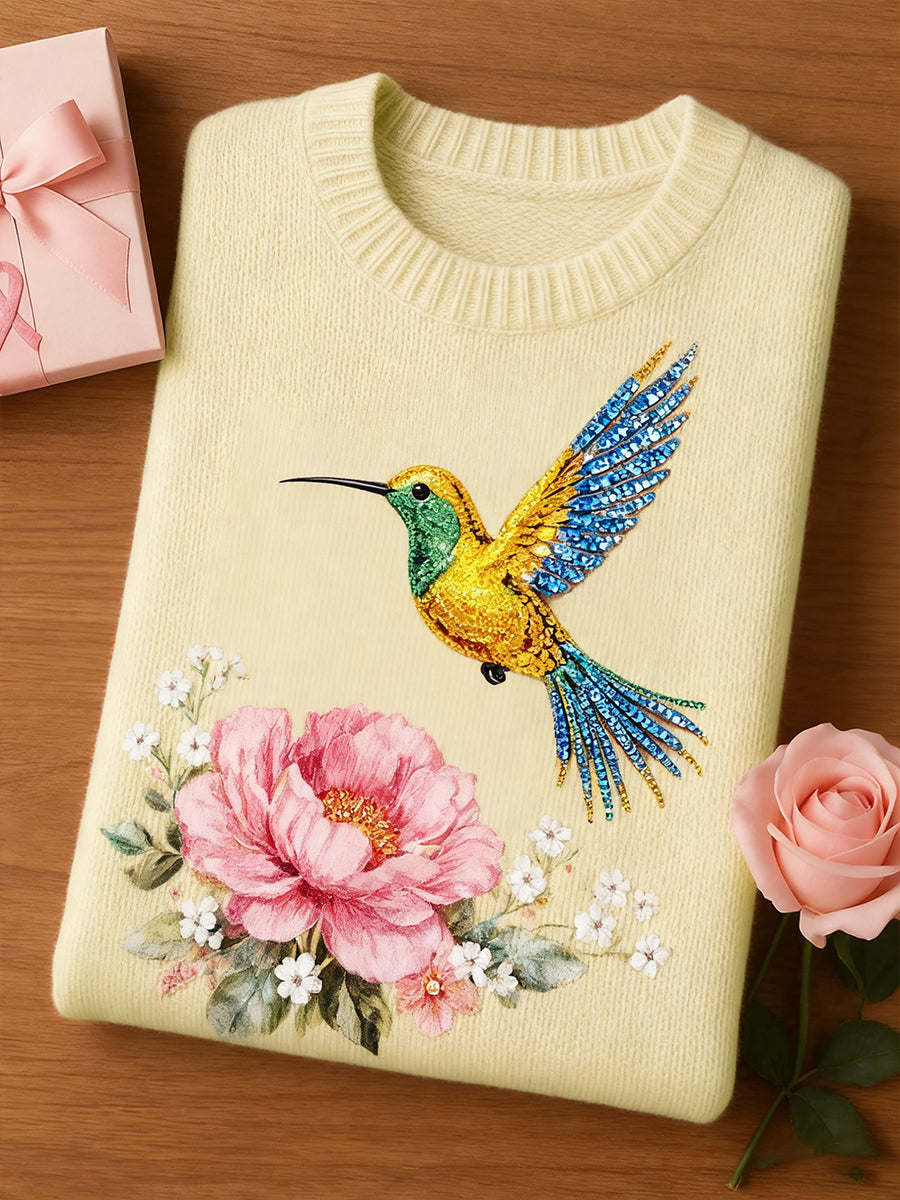 Haut à manches courtes en tricot artistique imprimé animal pour femmes