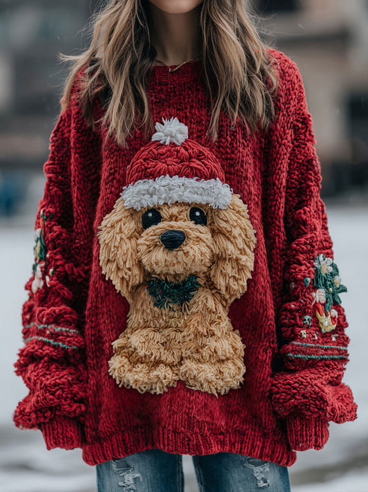 Tops chien de Noël pour femmes