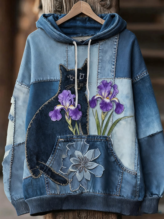 Unisexe Animal Art Print Casual Vintage Hoodie