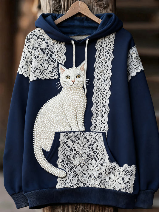 Unisexe Animal Art Print Casual Vintage Hoodie