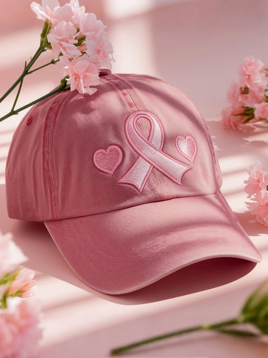 Chapeaux unisexes de ruban rose de conscience de cancer du sein