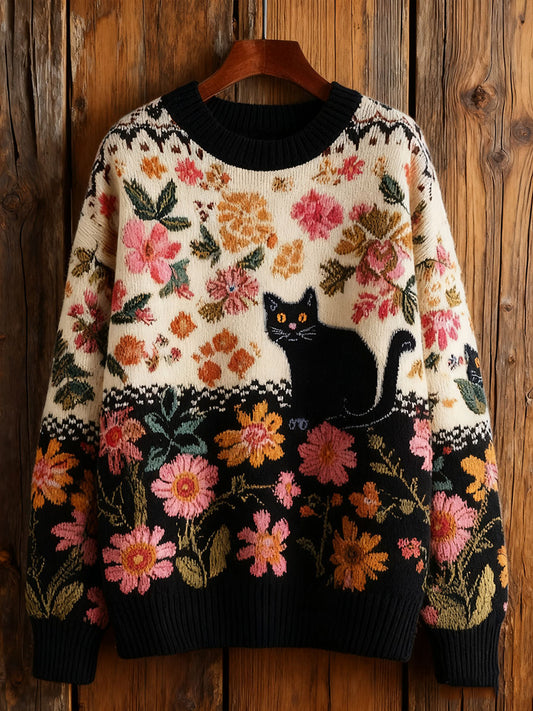 Chandail Cat Art Femme