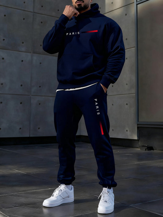 Hoodie occasionnel des hommes et l'ensemble de pantalon