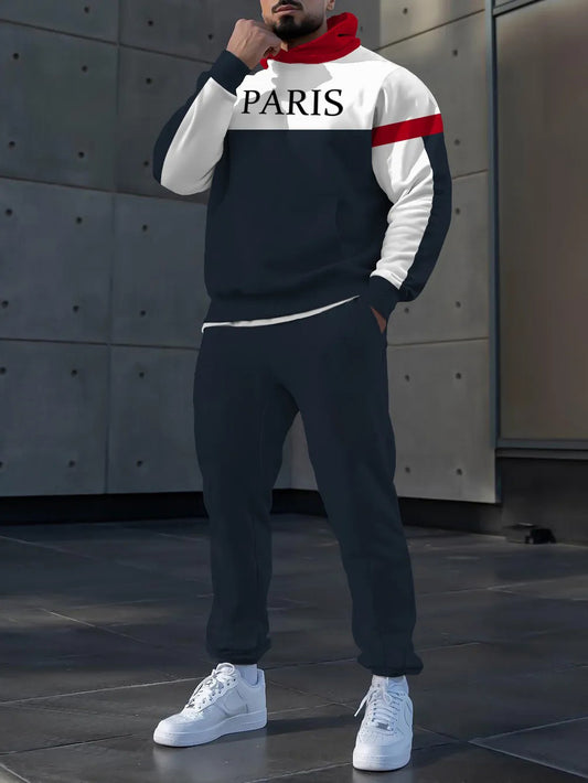 Hoodie occasionnel des hommes et l'ensemble de pantalon