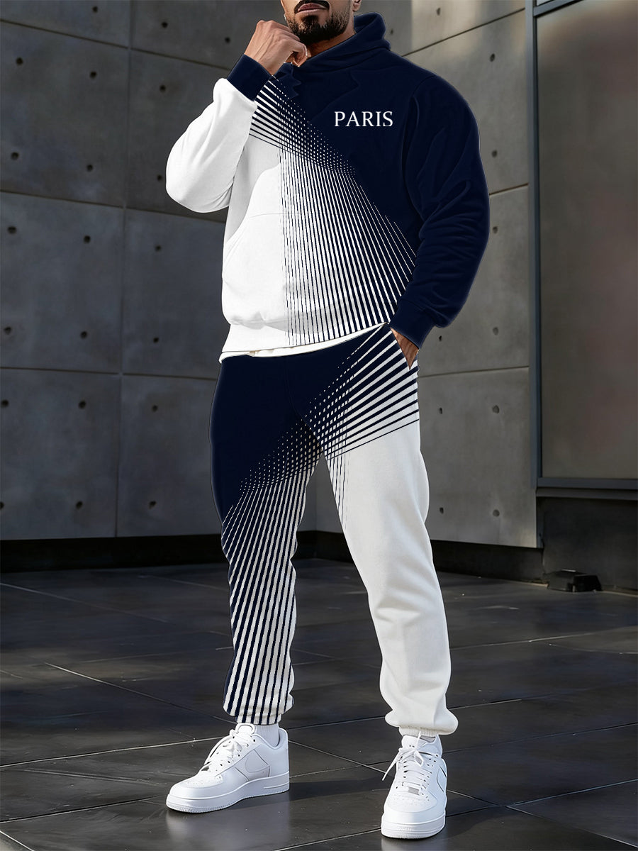 Hoodie occasionnel des hommes et l'ensemble de pantalon