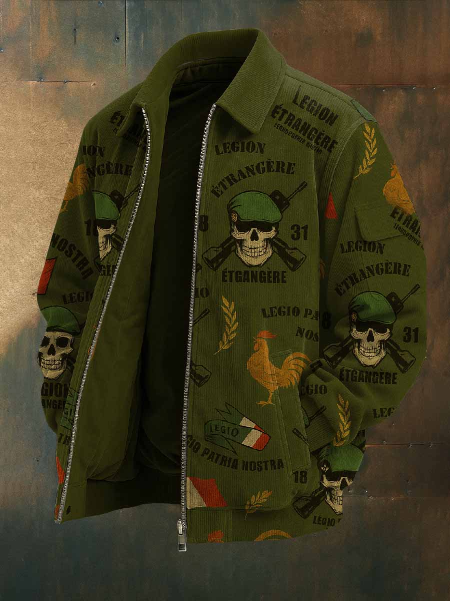 Veste Vintage Légion Étrangère Française Imprimée