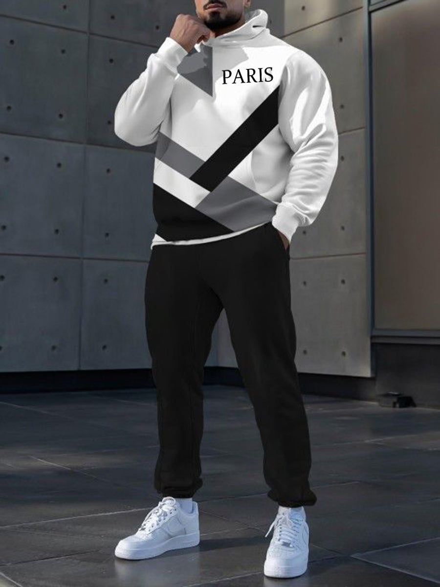 Hoodie occasionnel des hommes et l'ensemble de pantalon