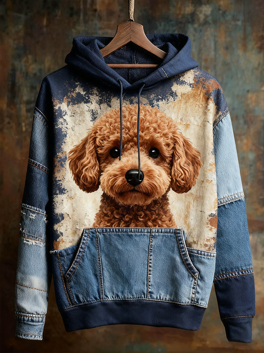 Unisexe Animal Art Print Casual Vintage Hoodie