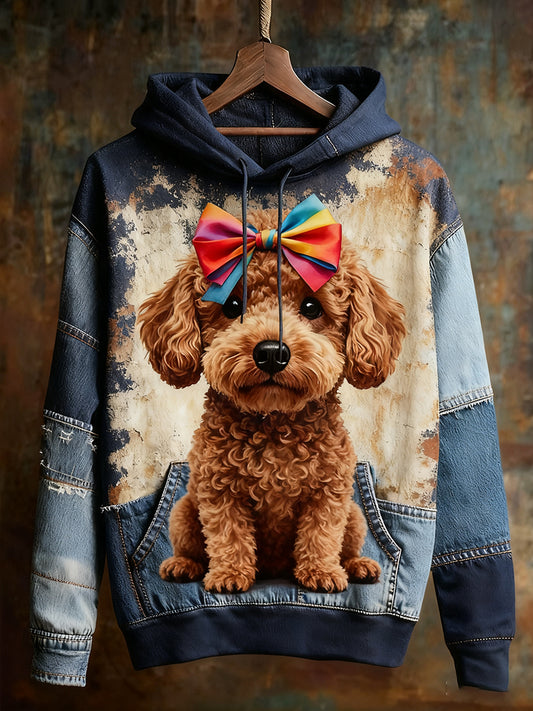 Unisexe Animal Art Print Casual Vintage Hoodie