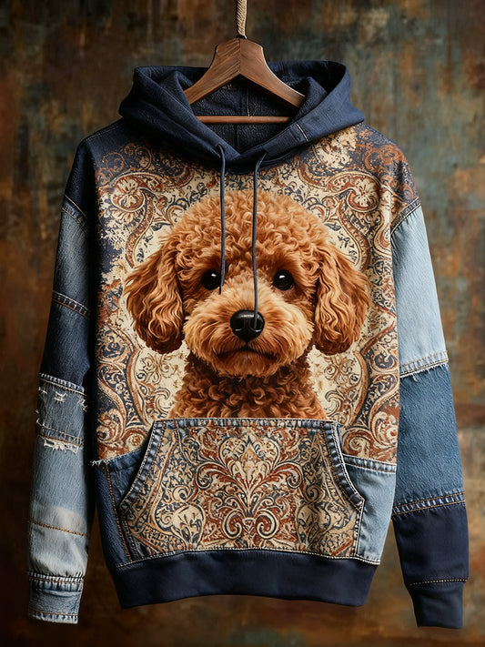 Unisexe Animal Art Print Casual Vintage Hoodie
