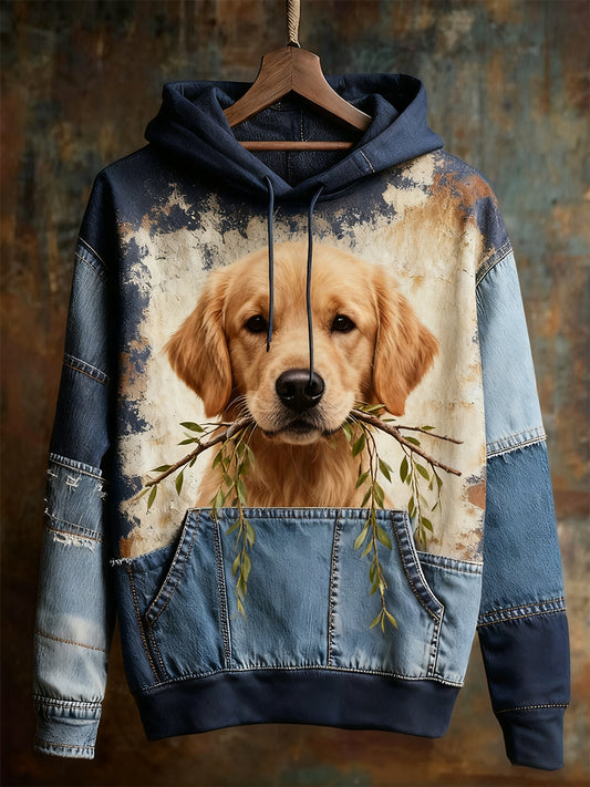 Unisexe Animal Art Print Casual Vintage Hoodie