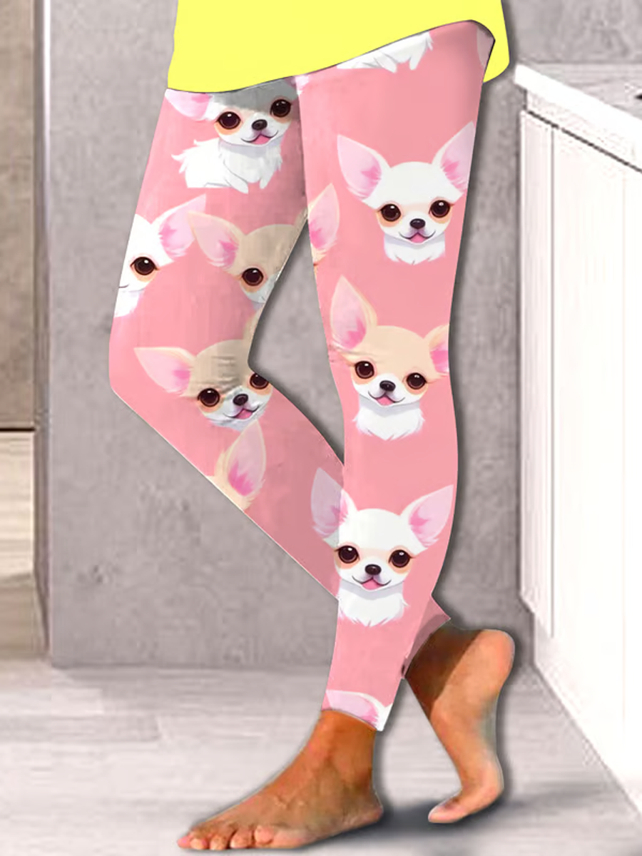 Bas Chihuahuas Print pour femmes