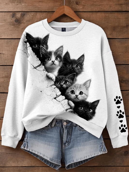 Sweatshirts chats pour femmes