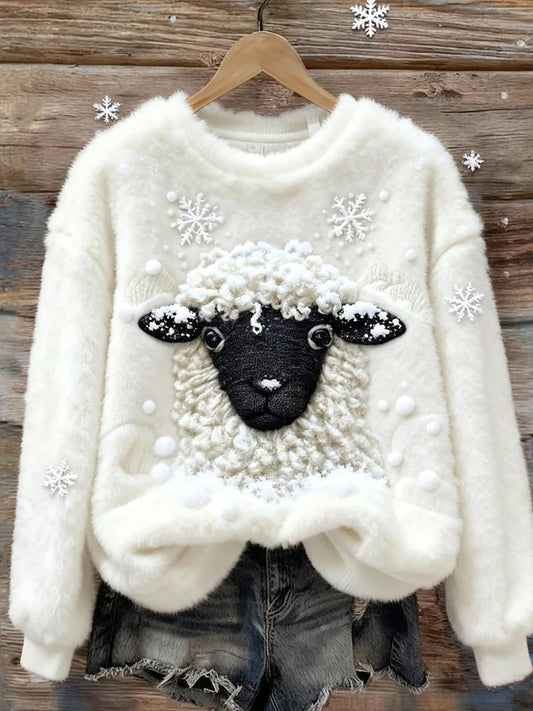 Top en flanelle décontracté à imprimé animal rétro pour femmes