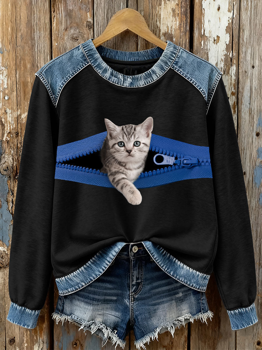 Sweatshirts chat pour femmes