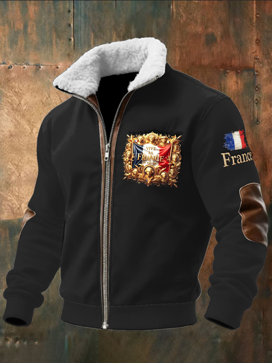 Veste Décontractée Homme Noir Français