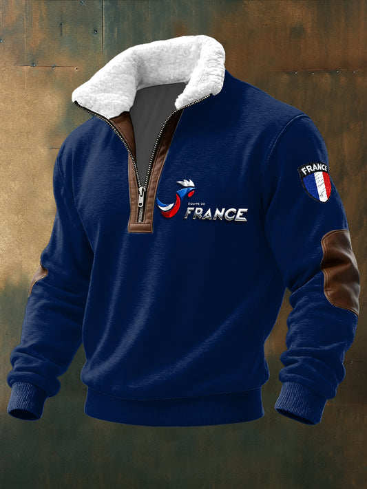 Sweat Homme French Rooster Stand-Up Collar