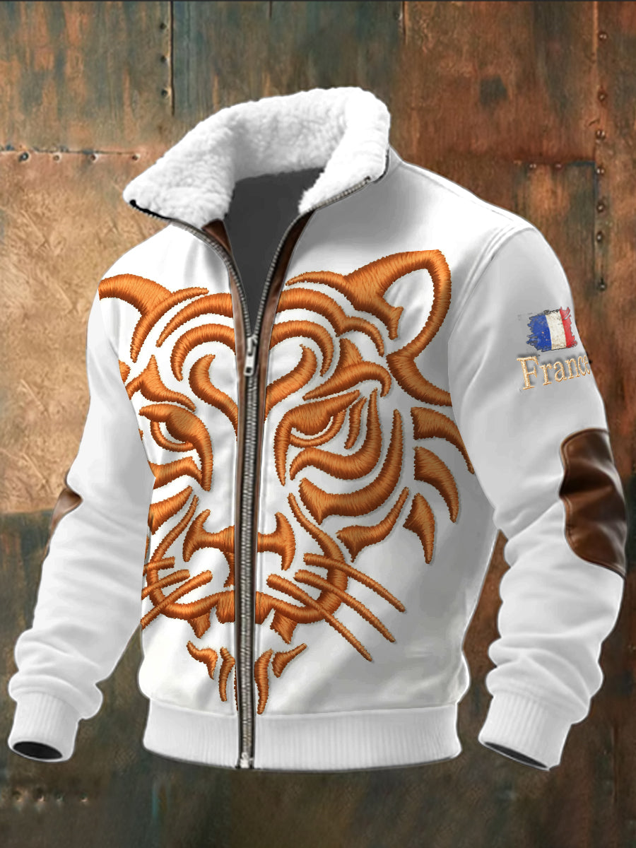 Veste décontractée blanche French Tiger pour homme