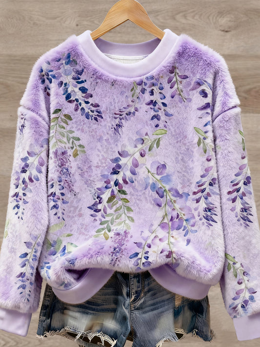 La maladie d'Alzheimer Art Print Pull décontracté en flanelle pour femmes