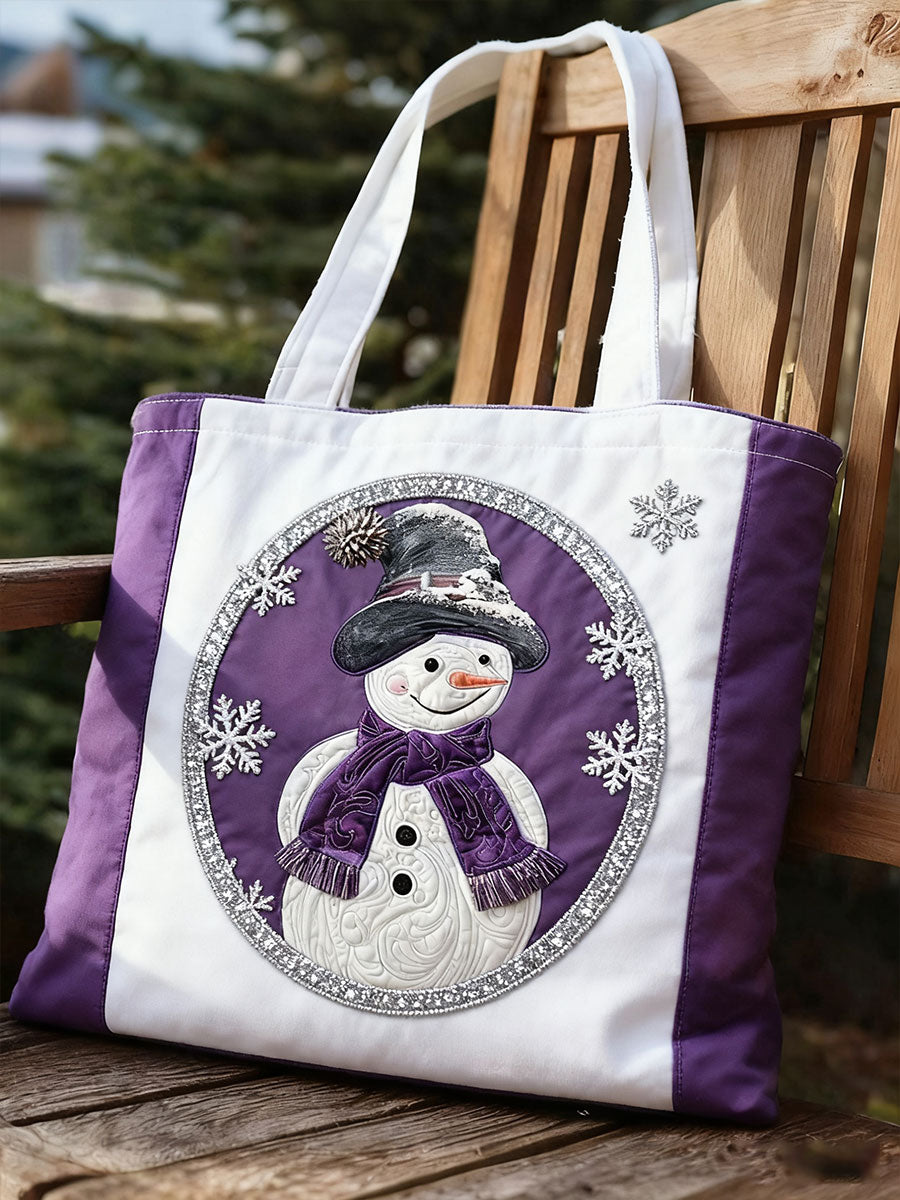 Sacs en toile imprimés Purple Art Christmas Alzheimer's Awareness