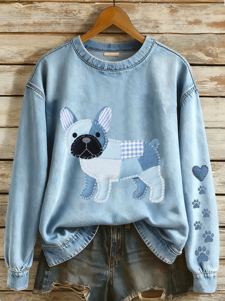 Sweat-shirt Chien Femme