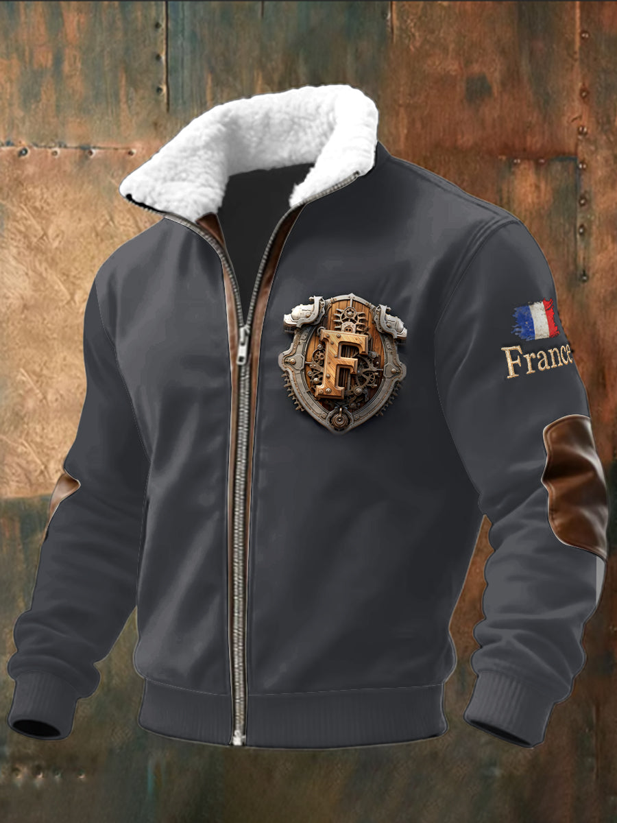 Veste Sweat Homme French F Metal Print