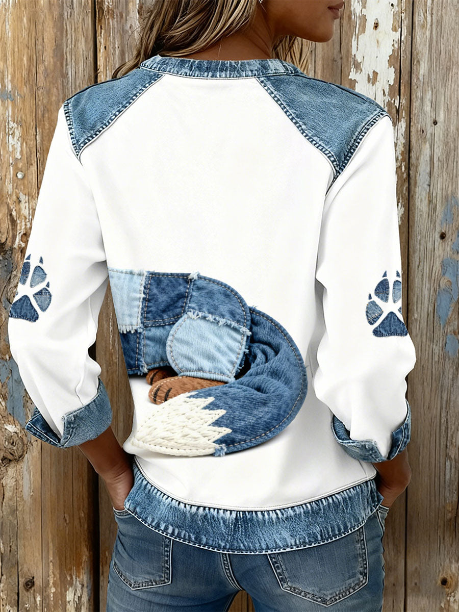 Sweat-shirts Fox Print Femme