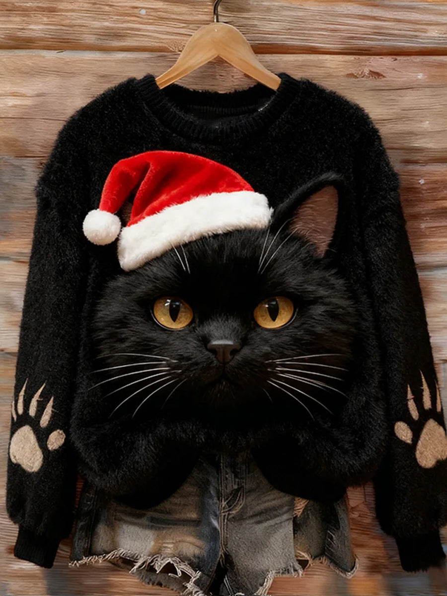 Top en flanelle décontracté à imprimé animal rétro pour femmes