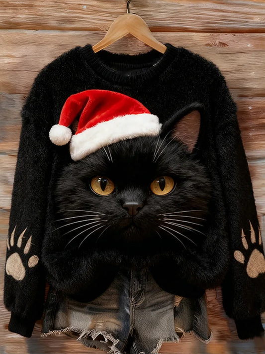 Top en flanelle décontracté à imprimé animal rétro pour femmes