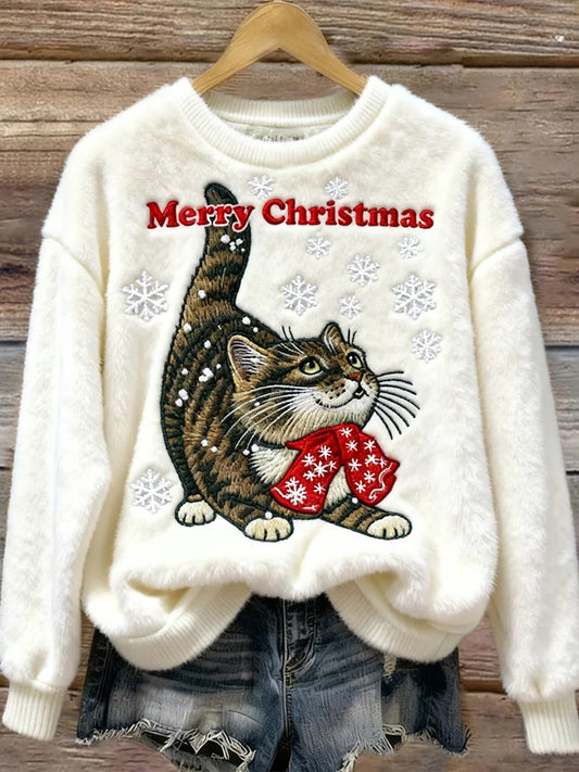 Top en flanelle décontracté à imprimé animal rétro pour femmes