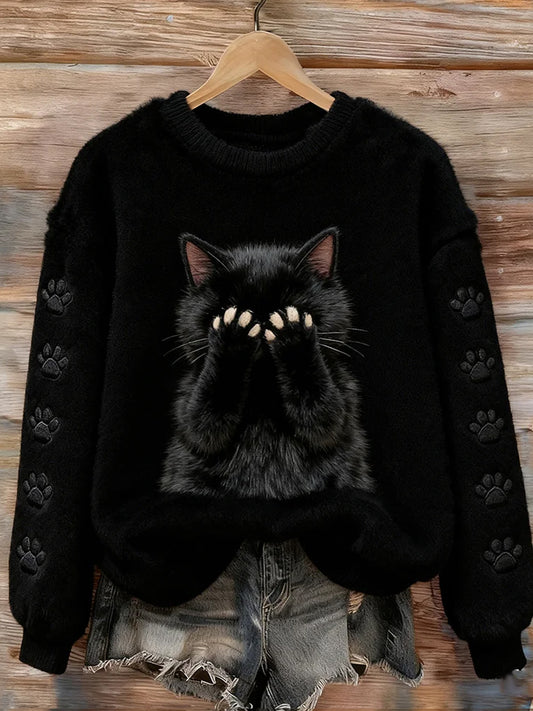 Top en flanelle décontracté à imprimé animal rétro pour femmes