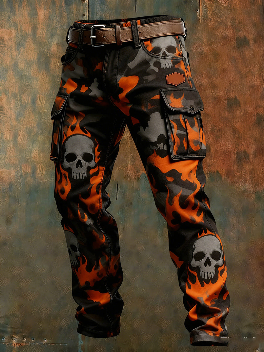 Pantalon de travail décontracté de style d'affaires rétro pour hommes