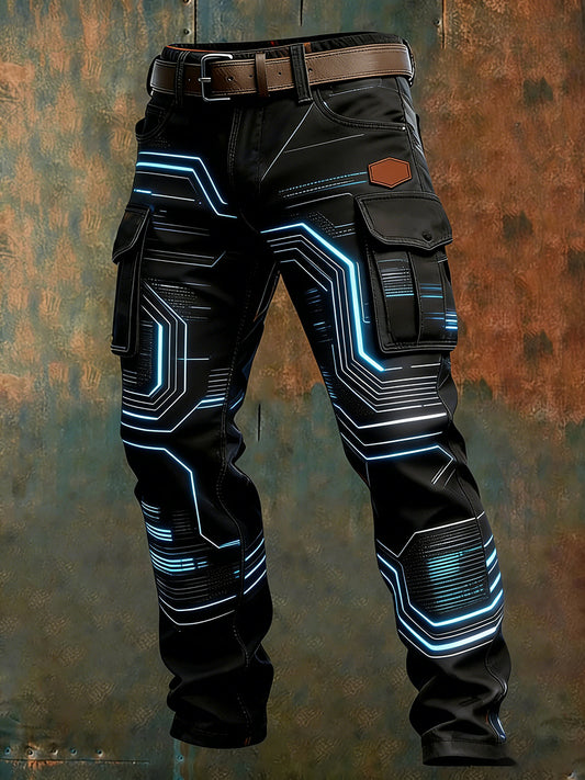 Pantalon de travail décontracté de style d'affaires rétro pour hommes