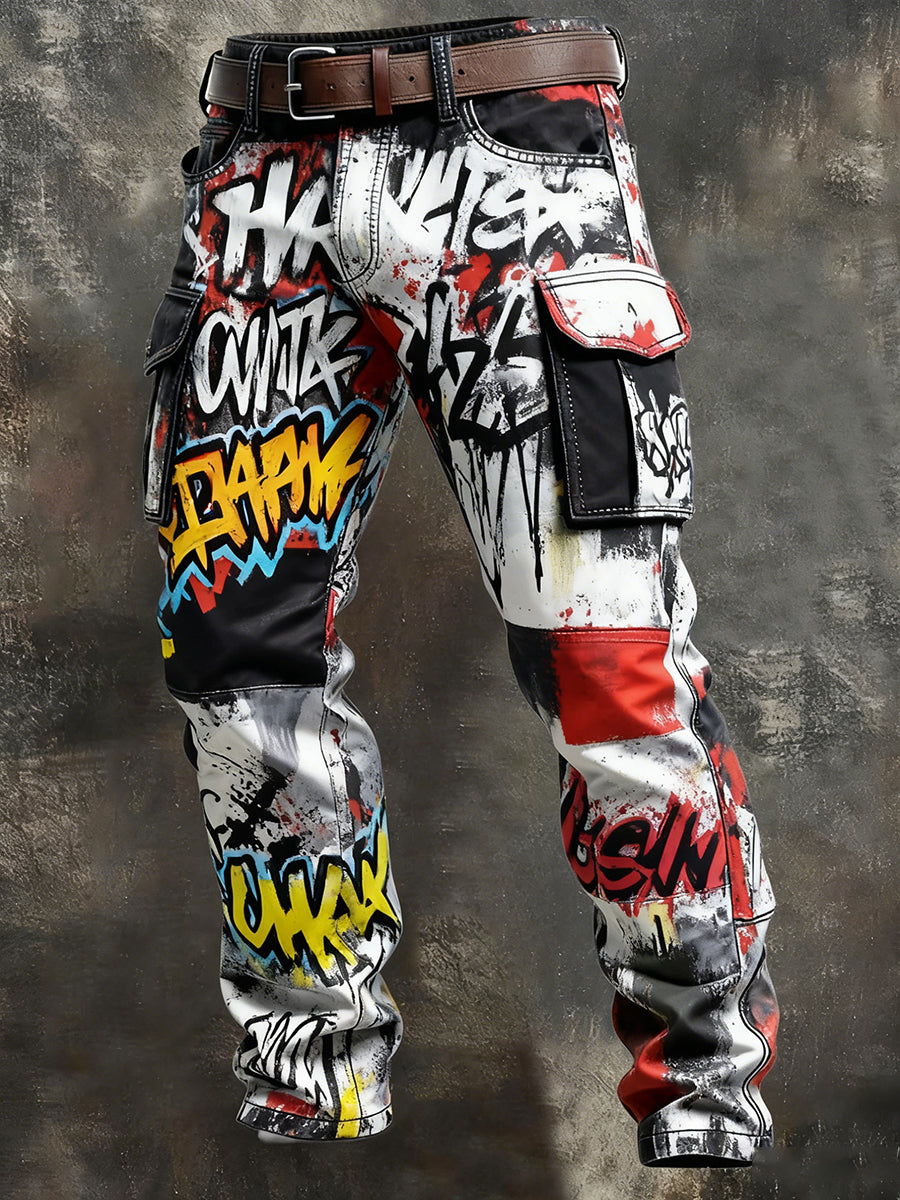Pantalon de travail décontracté de style d'affaires rétro pour hommes