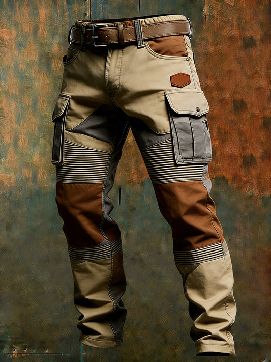 Pantalon de travail décontracté de style d'affaires rétro pour hommes