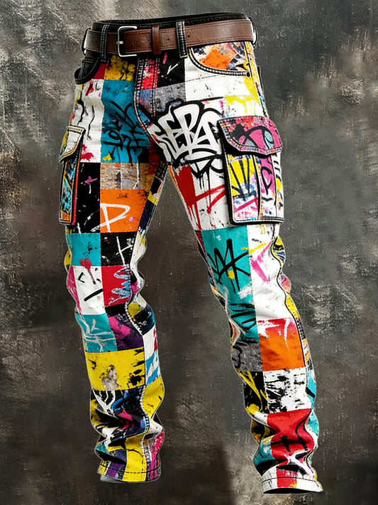 Pantalon de travail décontracté de style d'affaires rétro pour hommes