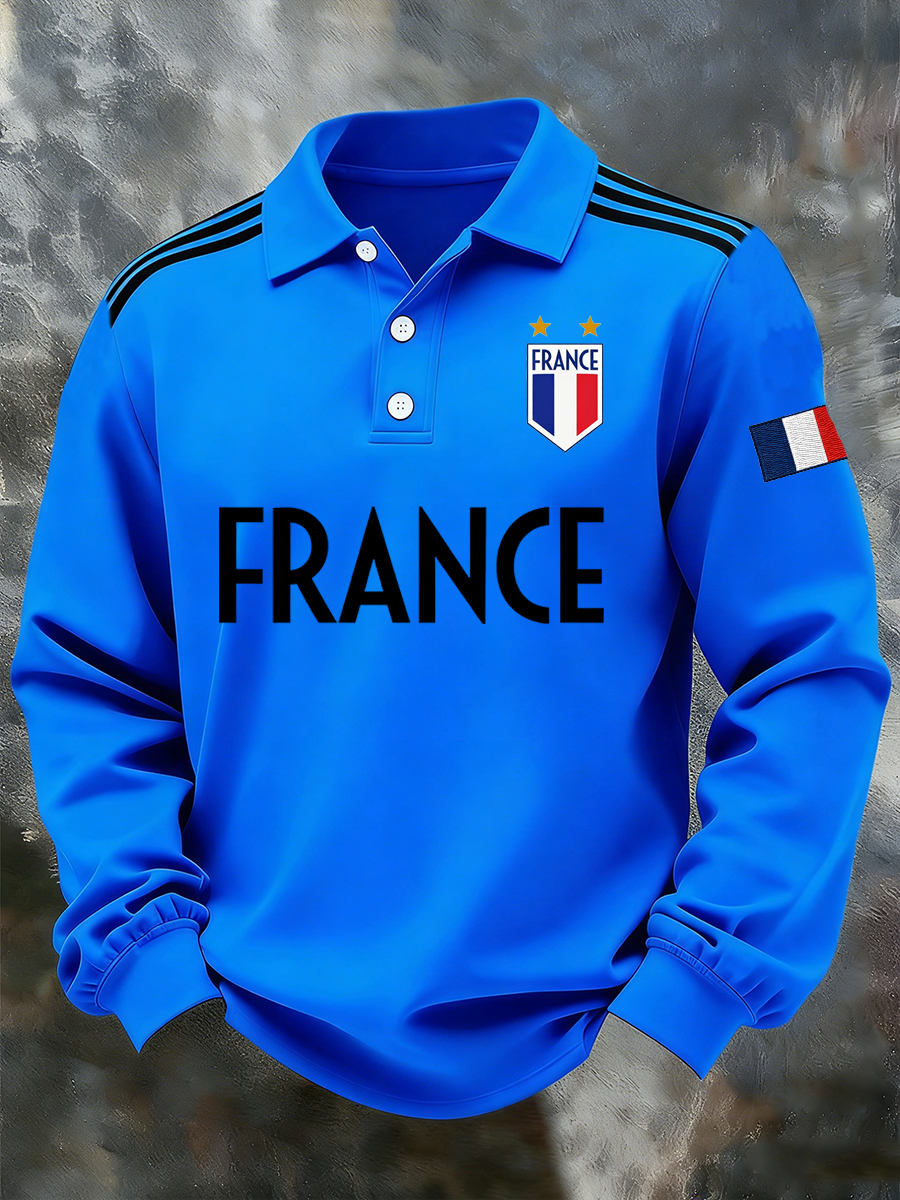 Chemise à manches longues Franch Football Homme