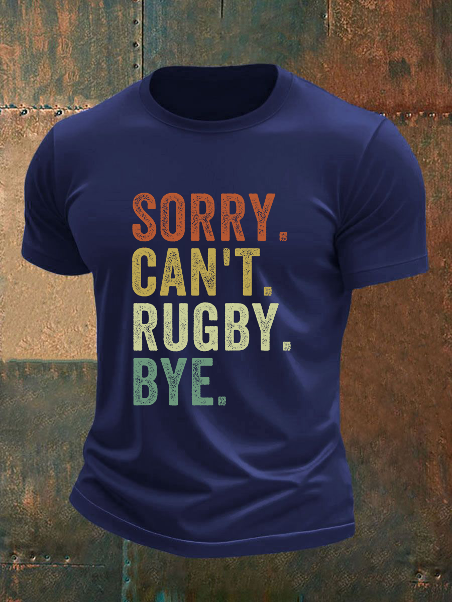 T-shirt à manches courtes Sorry Can't Rugby Bye Homme