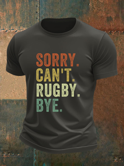 T-shirt à manches courtes Sorry Can't Rugby Bye Homme