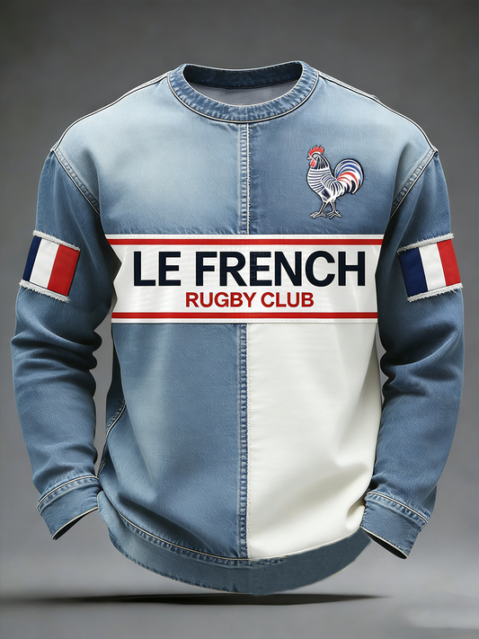 Sweat-shirt ras du cou pour hommes