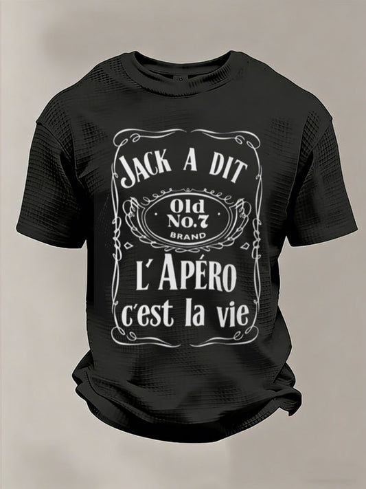 Chandail à manches courtes L'ape ́ro C'est La Vie Waffle Homme