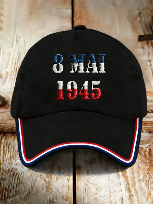 Chapeau imprimé unisexe 8 mai 1945